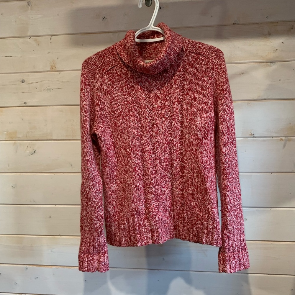 Cherokee | Red and White Cable Knit Sweater
